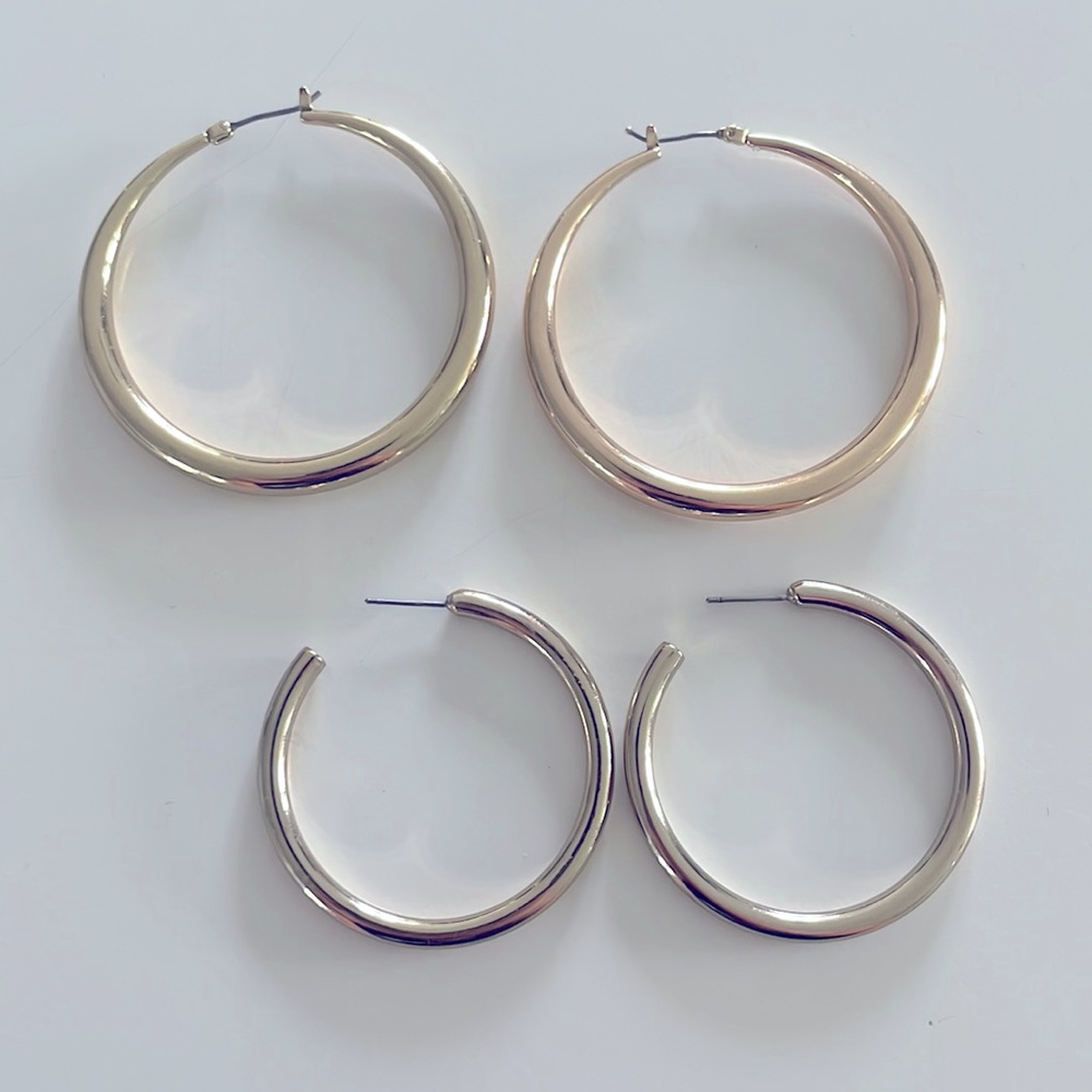 Two sets of hoops